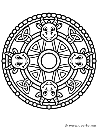 Mandala de Escudo Vikingo
