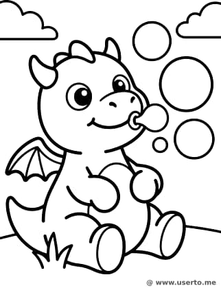 Blubberblasen vom lieben Drachenbaby