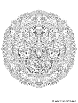 Steampunk Dragon Gear Circle