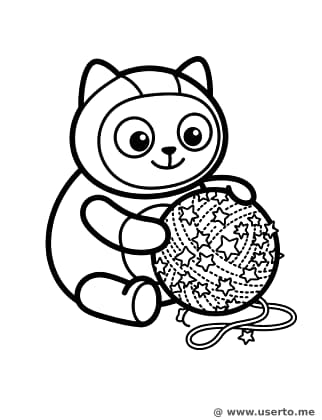 El ovillo de polvo de estrellas de Robo-Kitty