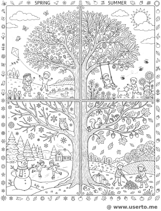 마법의 사계절 나무