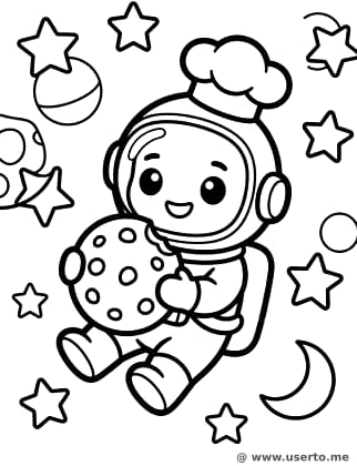 La súper galleta del mini chef espacial