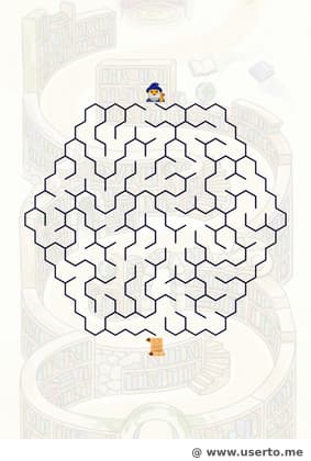El laberinto de la biblioteca del mago
