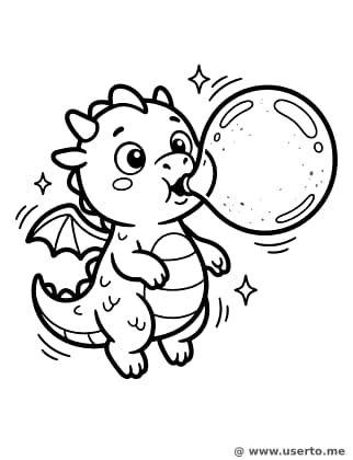 Baby Dragon's Bubble Trouble