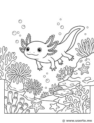 La Aventura de Coral Brillante del Ajolote