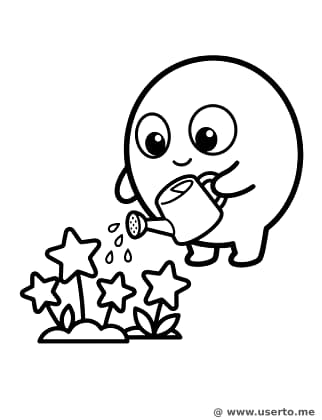 El jardín de estrellas del pequeño alienígena