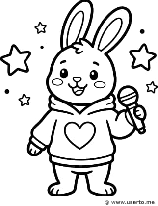 Glücklicher Hasen-Star