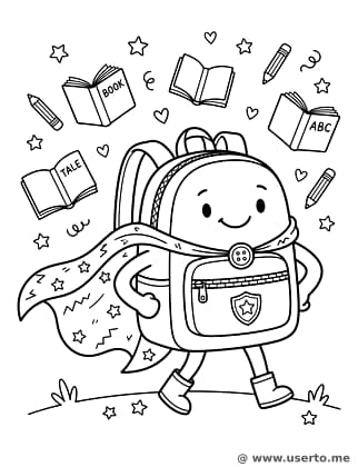 용감한 학교 배낭