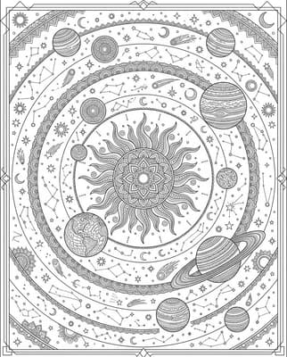 신비로운 우주 만다라