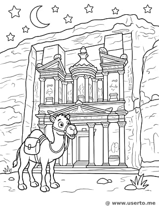 Camelo Explorador em Petra