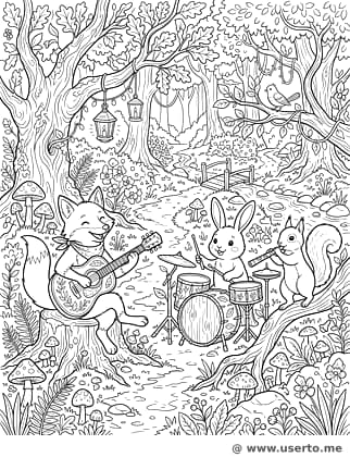 숲속 동물 음악대