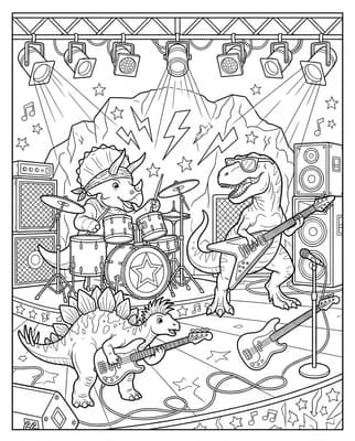 락 밴드 공룡 콘서트