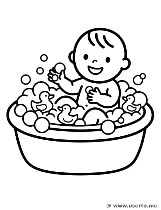 보글보글 거품 목욕 시간