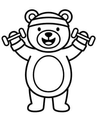 Weightlifting Bear