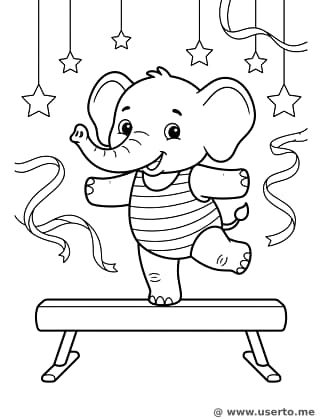 Elephant's Amazing Balance Beam