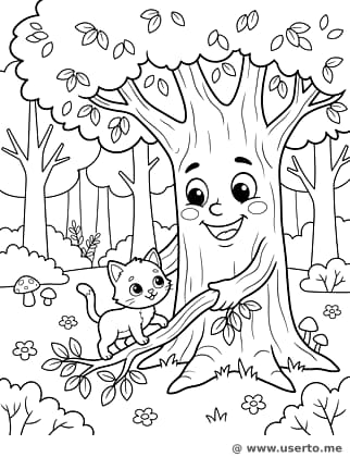 친절하게 도와주는 나무