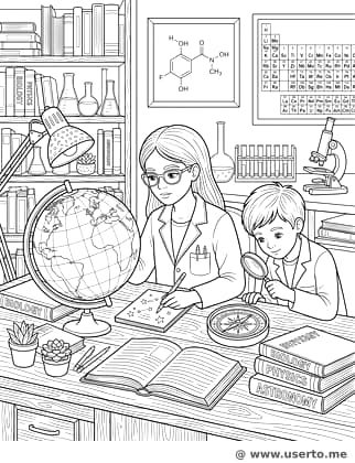 Der Schreibtisch des Entdeckers