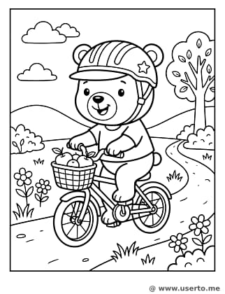 자전거 타는 곰돌이