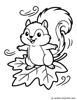 El vuelo otoñal de la ardilla