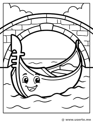 El viaje acuático de la góndola feliz