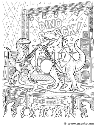 Dinosaur Rock Band Concert