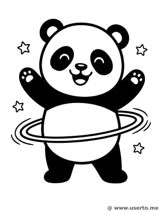 Saturns Hula-Hoop-Panda
