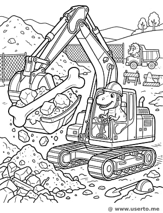 Dinosaur Excavator Driver