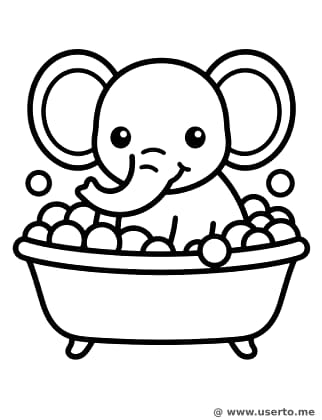 O Banho de Bolhas do Bebê Elefante