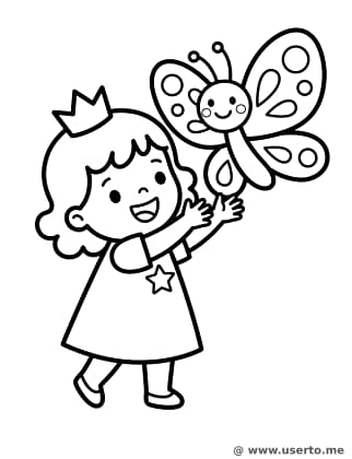 Princess and the Friendly Butterfly