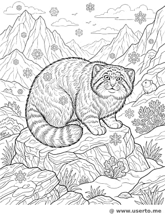 El invierno del gruñón gato de Pallas