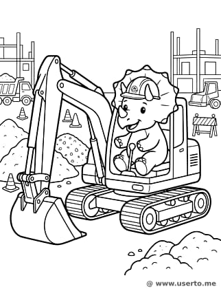Dino Construction Worker