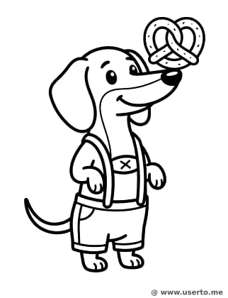 Brezel- und Polka-Hund