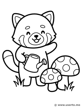 Der Pilzgarten des Kleinen Pandas