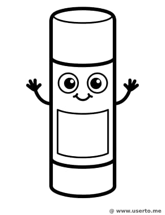 Der lustige Klebestift