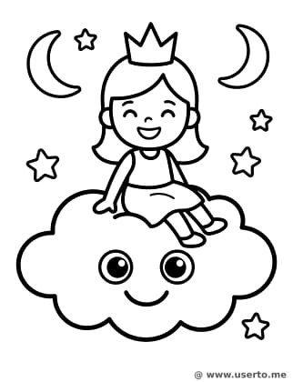 La nube mágica de la Princesa de las Nubes