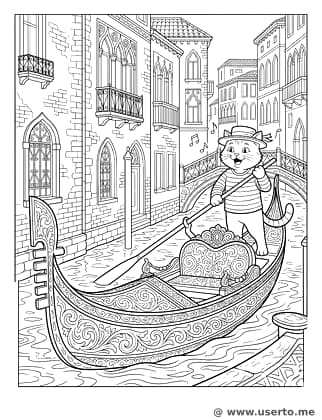 Singende Katze in Venedig