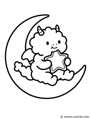 O lanche estelar do dragão de nuvem