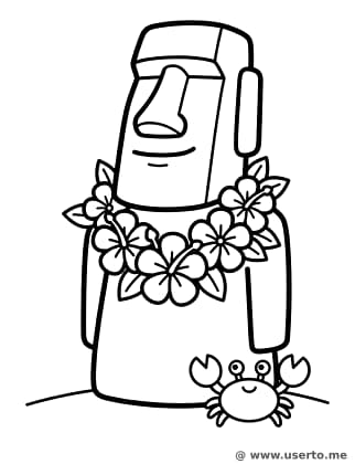 Moai Statue's Tropical Party