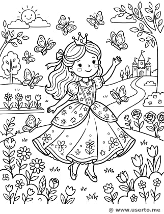 Princesa Bailando en el Jardín