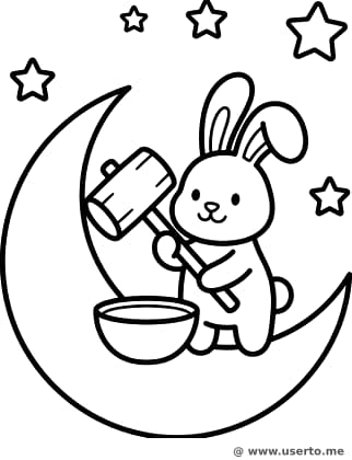 El dulce pegajoso del Conejo de la Luna
