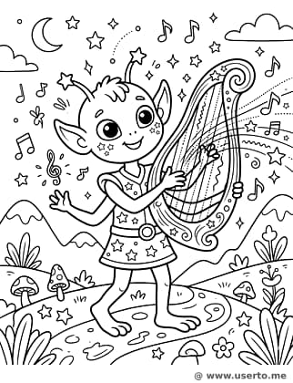 The Celestial Laser Harpist