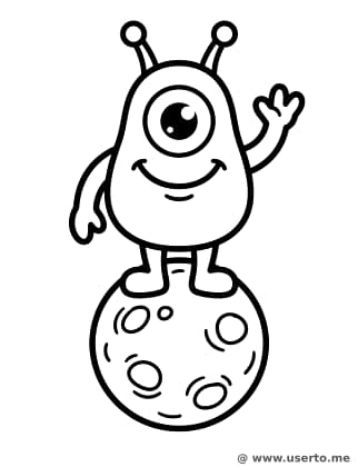 꼬마 외계인의 친절한 인사