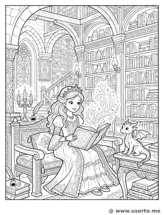 Princess and the Magic Library