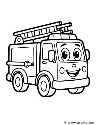 Smiley Little Fire Truck