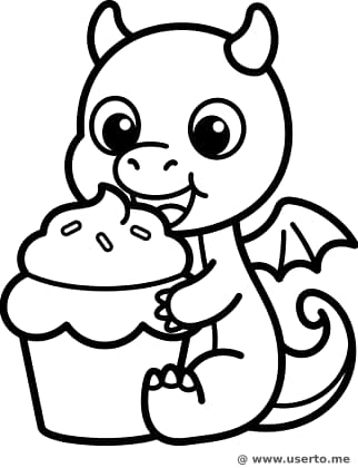 El Cupcake del Dragón Amistoso