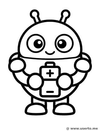 El bocadillo del pequeño robot