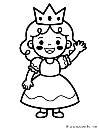 Princesa Alegre Acenando