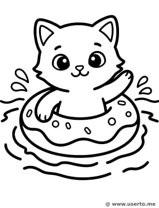 Swimming Kitty
