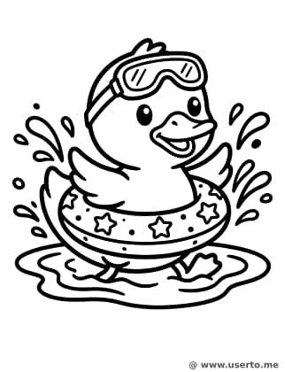 Quacky der Schwimmer