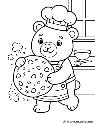 곰 제빵사의 거대 쿠키